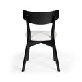 Dining Chair Set Of 2 Light Beige Fabric