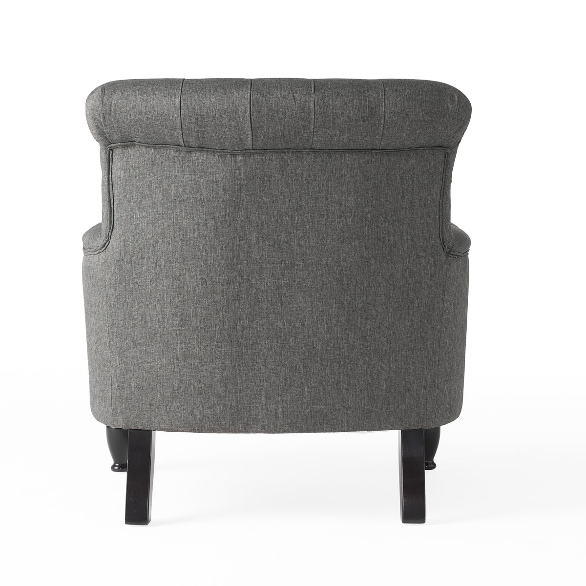 Club Chair Dark Gray Fabric