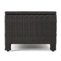 Puerta 4Pc Set Dark Brown Rattan Fabric