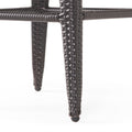 Pe Swivel Arm Bar Stool Brown Multi Rattan
