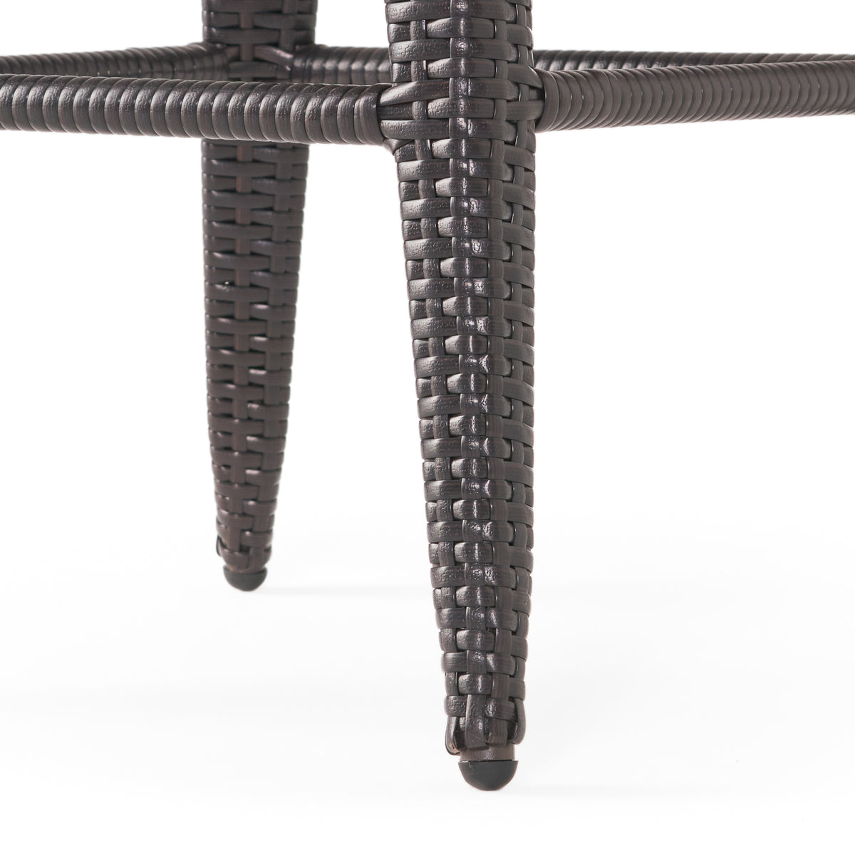 Pe Swivel Arm Bar Stool Brown Multi Rattan