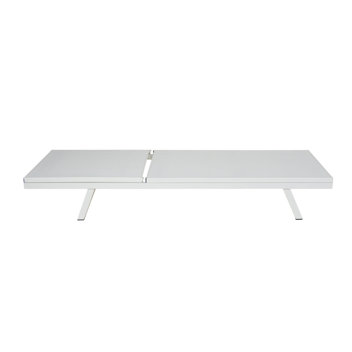 Salton Chaise Lounge White Metal Mesh