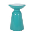 Metal S 2 End Table Teal Iron