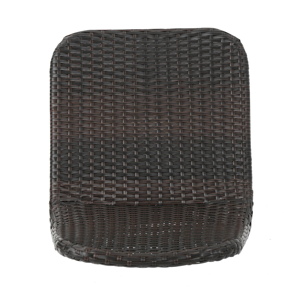 Gila Dining Chair With Powder Coated Legs,Set Of 2 Brown Multi Rattan