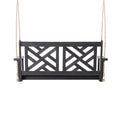 Alejandro Porch Swing Dark Grey Wood Metal