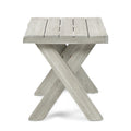 Side Table Light Grey Wood