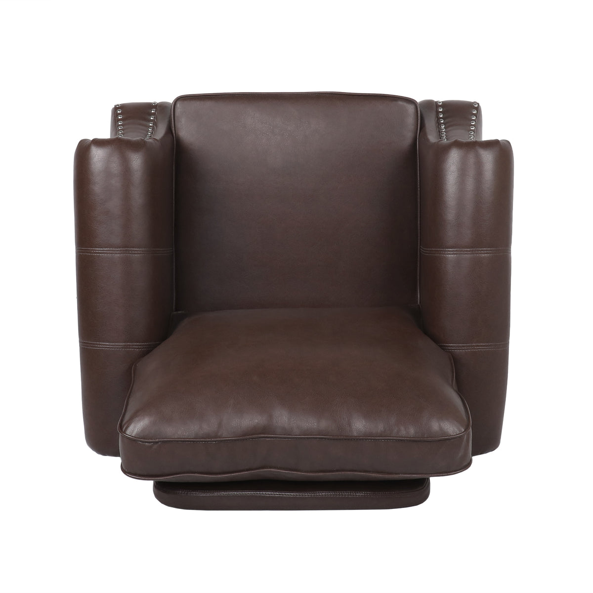 Club Chair Dark Brown Pu
