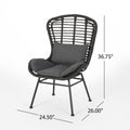 La Habra Chair Grey Iron Plastic