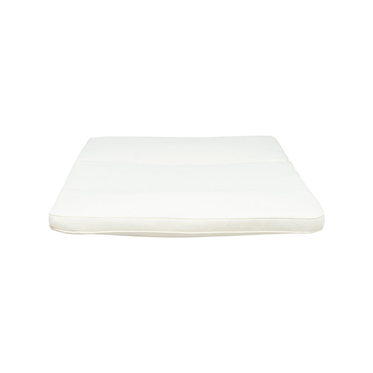Nadine Chaise Lounge Cushion Cream Wood Waterproof Fabric