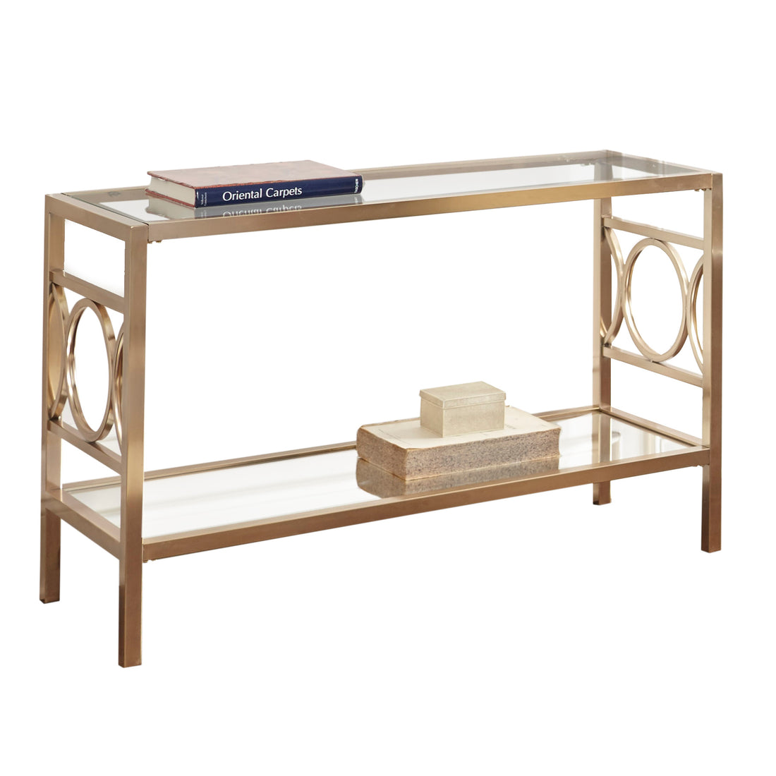 Olympia Sofa Table Gold Gold Iron