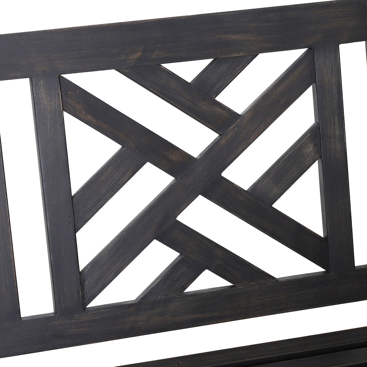Alejandro Porch Swing Dark Grey Wood Metal