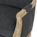 Club Chair Charcoal Fabric