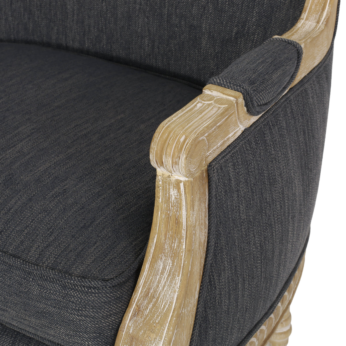 Club Chair Charcoal Fabric
