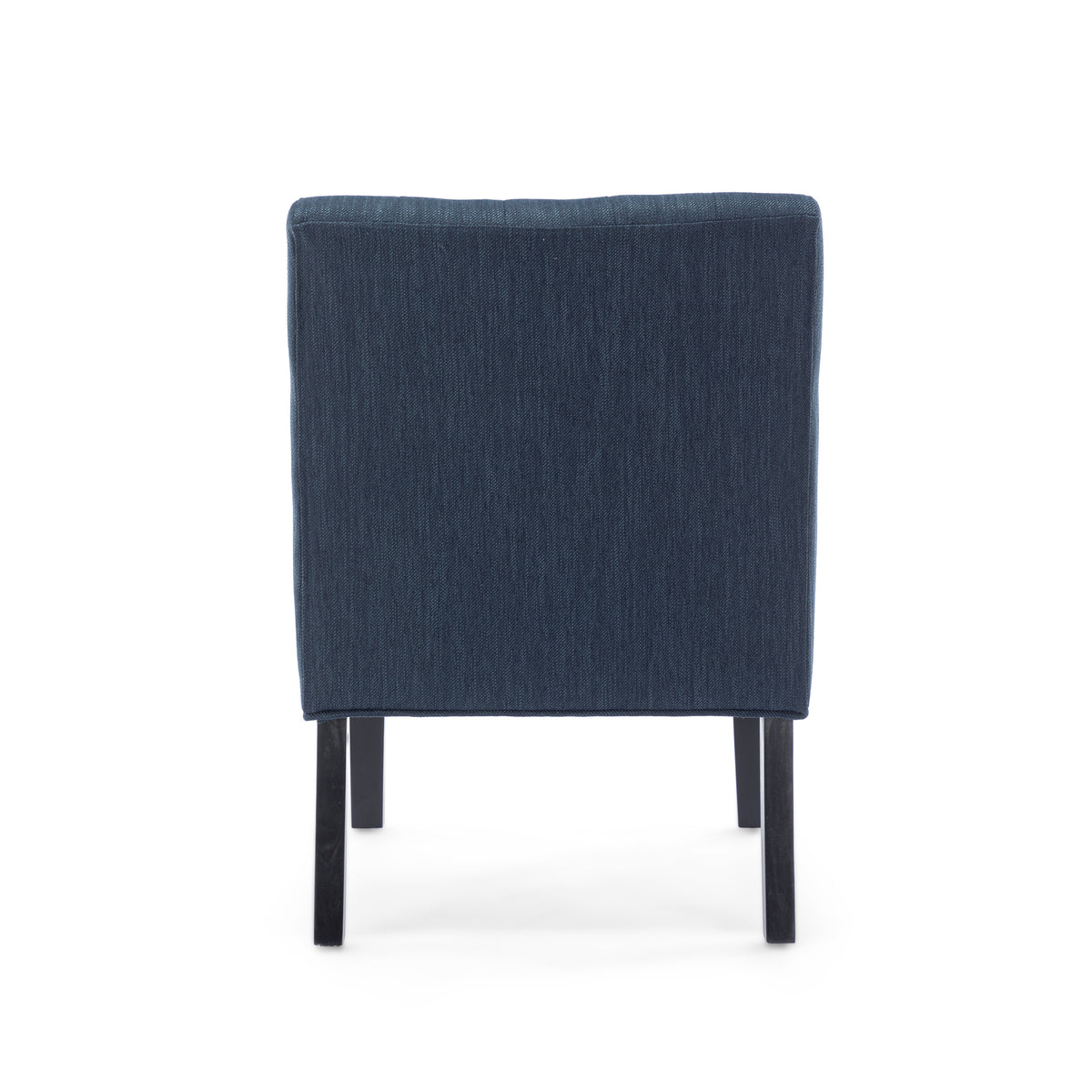 Accent Chair Set Of 2 Pcs Navy Blue Fabric