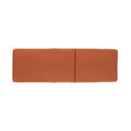 Nadine Chaise Lounge Cushion Orange Wood Waterproof Fabric