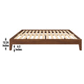 Nix King Platform Bed Brown King Brown Wood