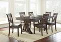 Adrian Side Chair Set Of 2 Dark Brown Dark Brown Wood