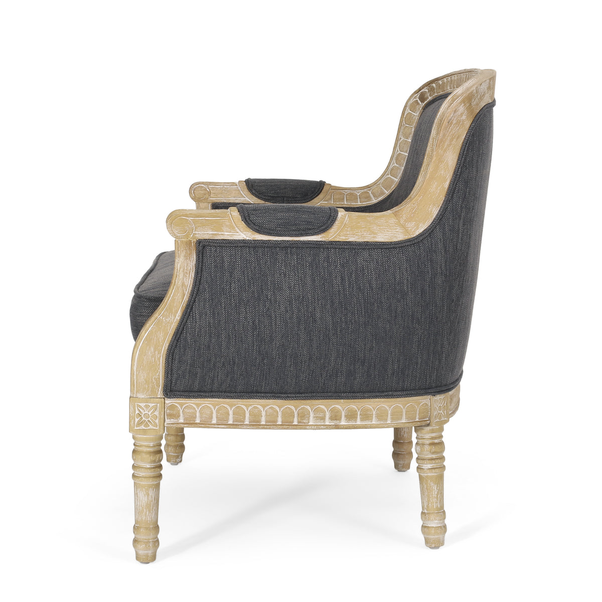 Club Chair Charcoal Fabric