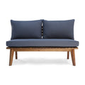 Balmoral Seat Grey Wood Fabric