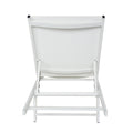 Salton Chaise Lounge White Metal Mesh
