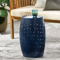 Lilac 12 Side Table Dark Blue Iron