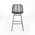 Sawtelle Outdoor Wicker Barstools Set Of 2 Grey Rattan