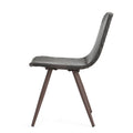 Gila Dining Chair With Powder Coated Legs,Set Of 2 Brown Multi Rattan