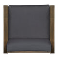 Perla Club Chair, Dark Grey Dark Grey Acacia Wood