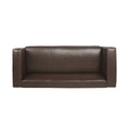 3 Seater Sofa Dark Brown Fabric 3 Seat