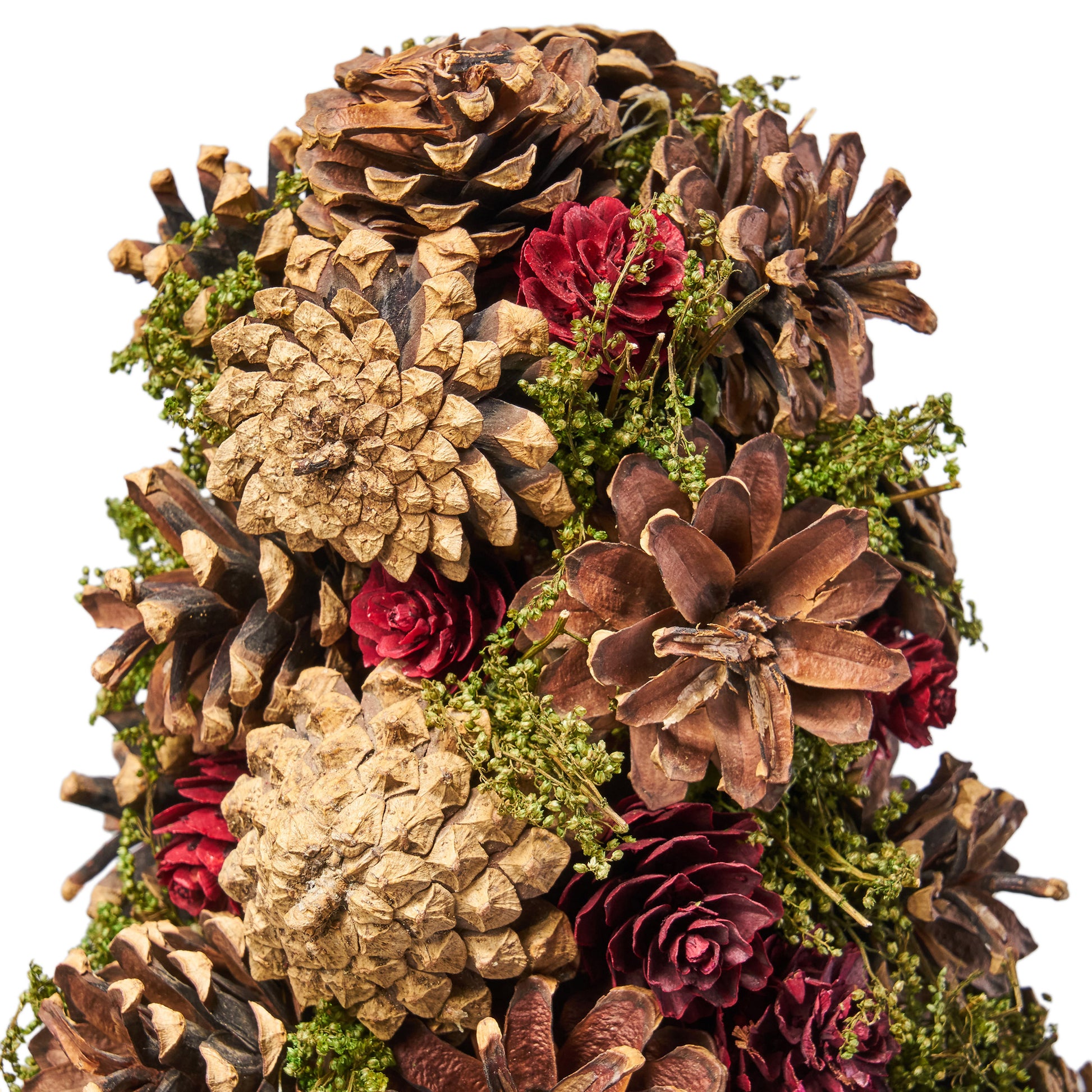 Pine Cone Table Top Tree Natural Foam