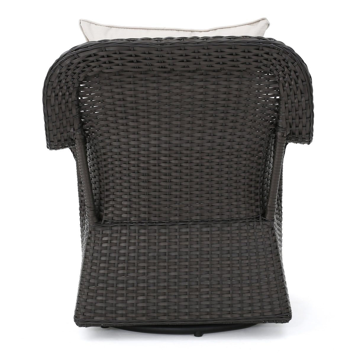 Amaya Swivel Rocker Brown Beige Fabric