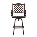 Cast Aluminum Bar Stool Copper Aluminium