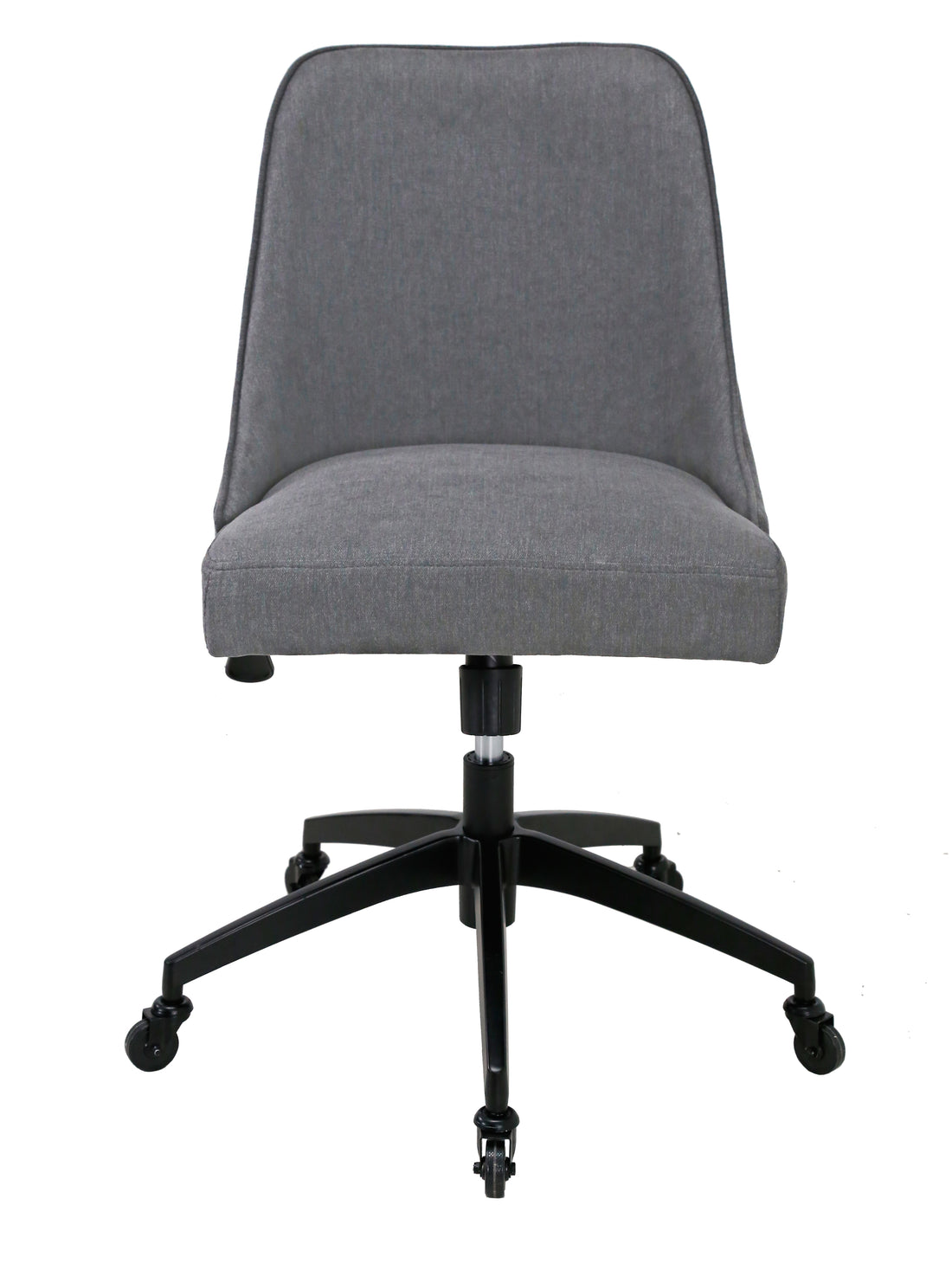 Kinsley Swivel Upholstered Desk Chair Dark Gray Dark Gray Fabric
