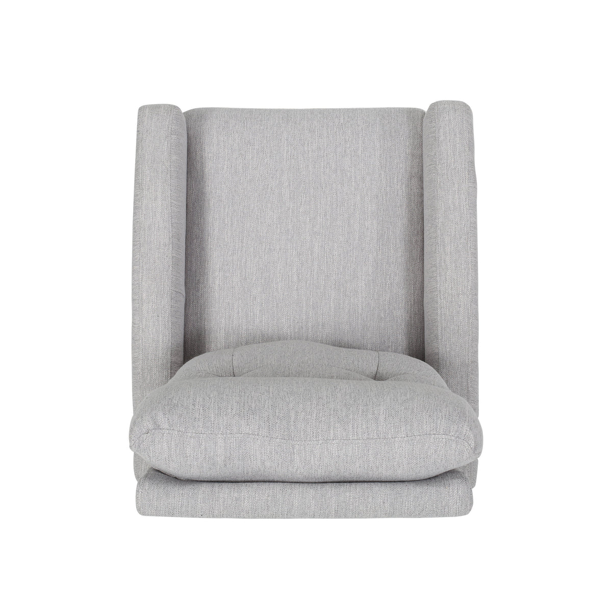 Glider Swivel Recliner Chair Light Grey Fabric