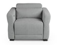 Isla Dual Power Recliner Dark Gray Dark Gray Fabric