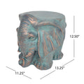 Elephant Garden Stool, Copper Patina Lots Of Scene Pictures Bronze Magnesium Oxide