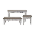 Bear Creek Cocktail Table White White Wood