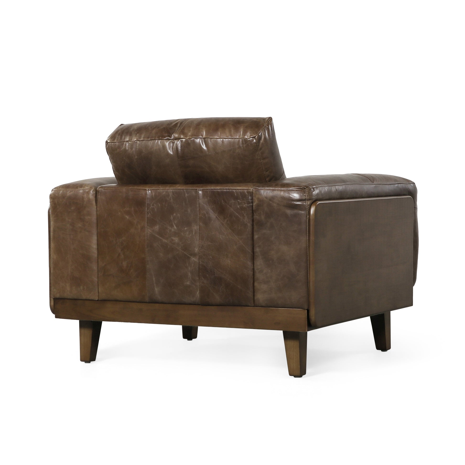Club Chair Espresso Rubber Wood