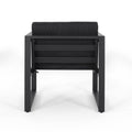 Navan 4 Pc Chat Set Dark Gray Aluminium