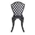 Bono Metal Bistro Set Black Aluminium