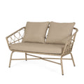 Bruce Seat Brown Pe Rattan Iron Waterproof Fabric