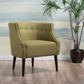 Club Chair Green Fabric