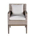 Marina Patio Arm Chair Set Of 2 Brown Light Light Brown Wicker