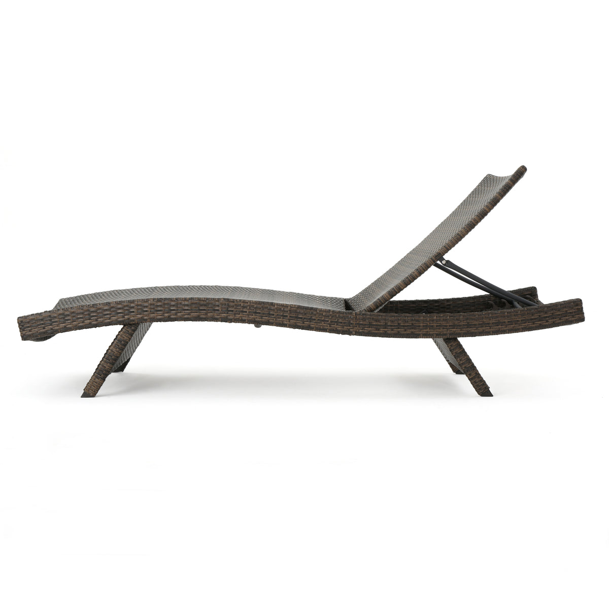 Salem Pe Wicker Chaise Lounge Mocha Rattan