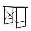 Counter Height Desk Wood Wood Metal
