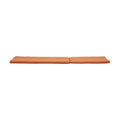Nadine Chaise Lounge Cushion Orange Wood Waterproof Fabric