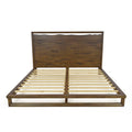 Lofton King Platform Bed Brown King Brown Wood