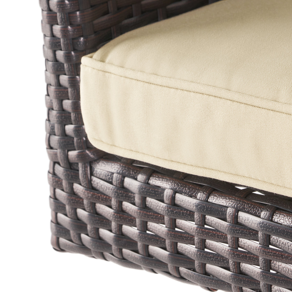 Pe Swivel Arm Bar Stool Brown Multi Rattan