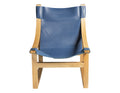 Lima Cobalt Leather Sling Blue Blue Wood