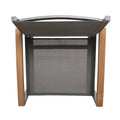Glasgow Dining Chair Set Of 2 Grey Aluminum